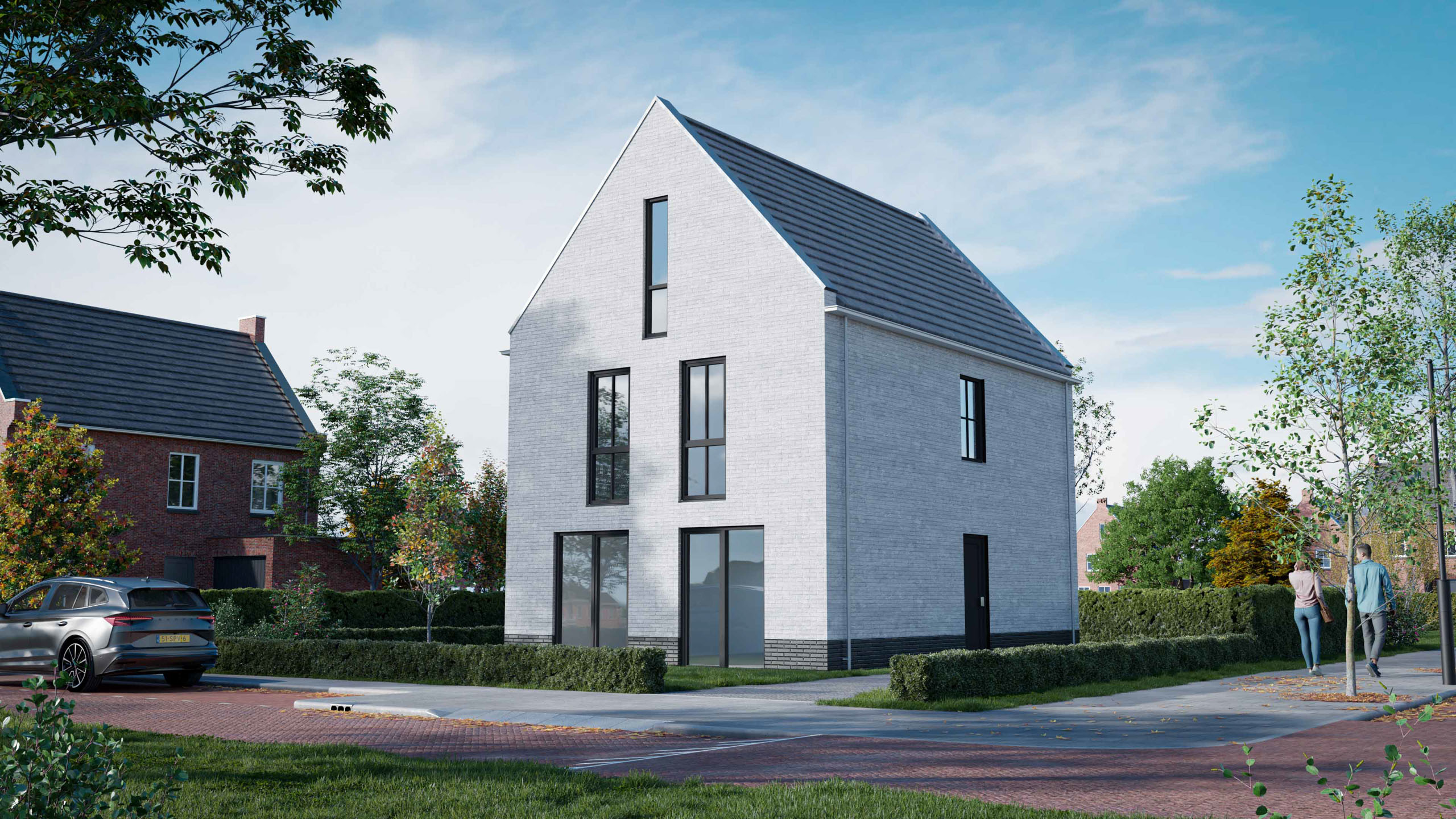 Modern huis bouwen met Heerlijkhuis Julia Modern - Wit Zwart