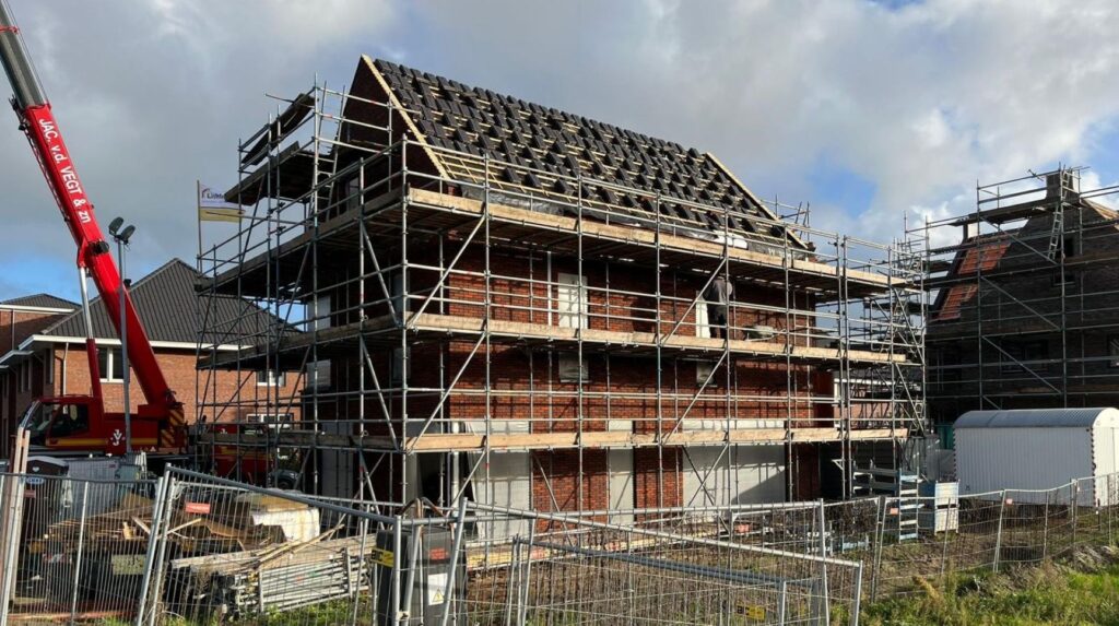 Heerlijk huis in de steigers op de bouw - ontzorgt door Heerlijkhuis Bouwen