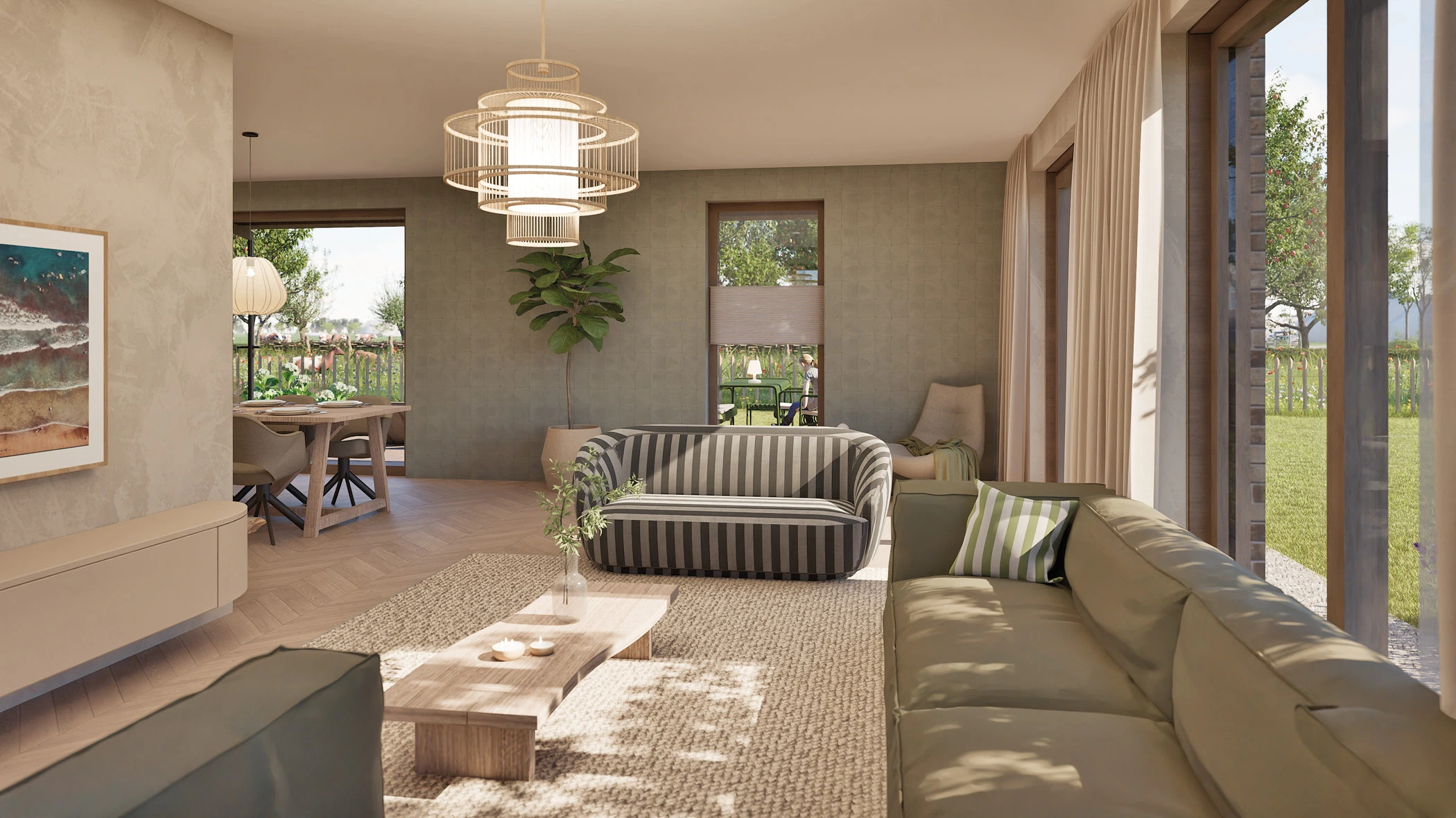 Woonkamer van woningtype Emma met ruime zithoek